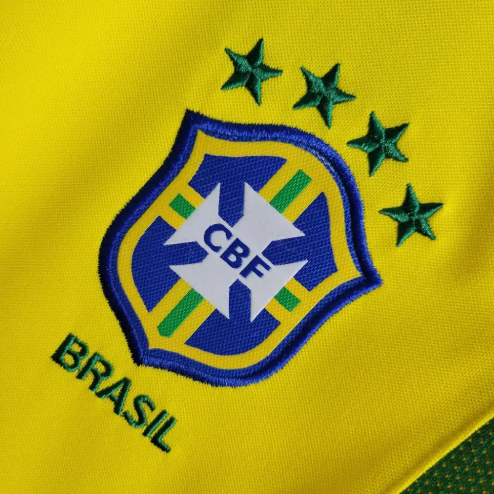 2002 Brazil Home Retro Shirt Clothing