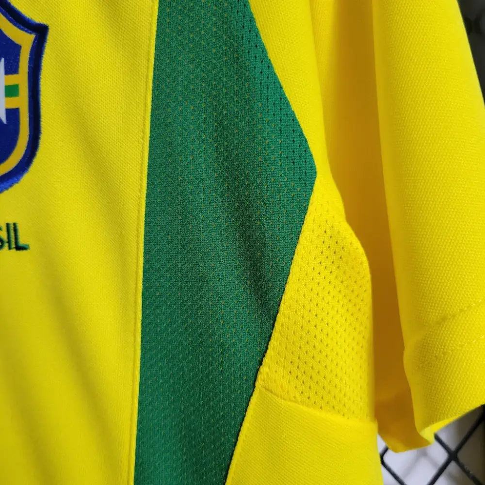 2002 Brazil Home Retro Shirt Clothing