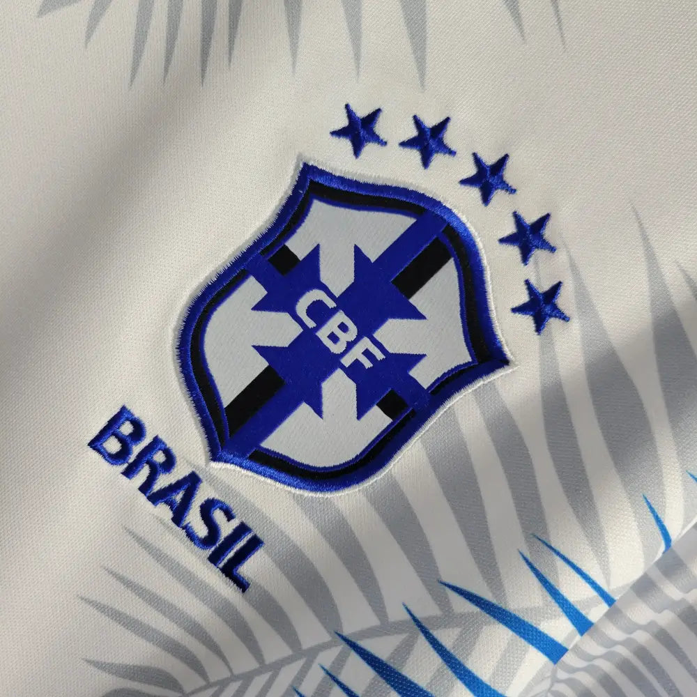 2022 Brazil White Blue Special Edition Shirt Clothing