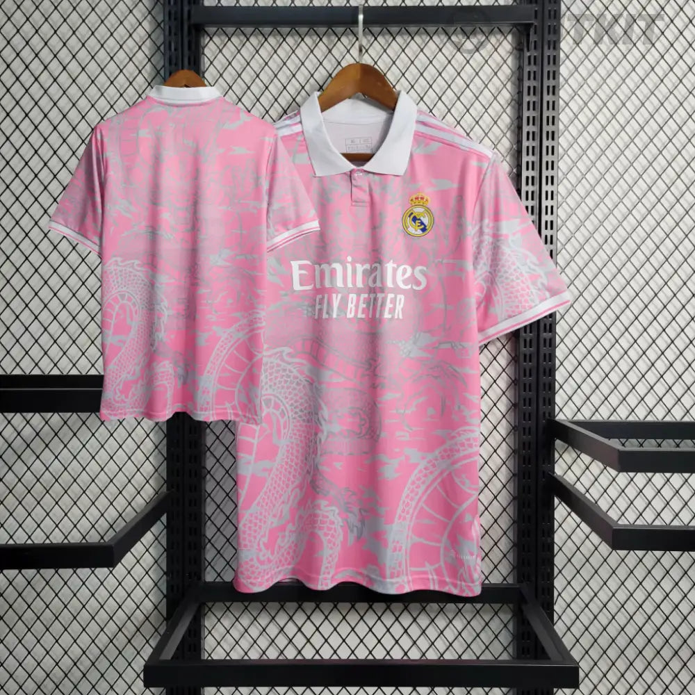 2023 Real Madrid Special Edition Pink Dragon Shirt Clothing