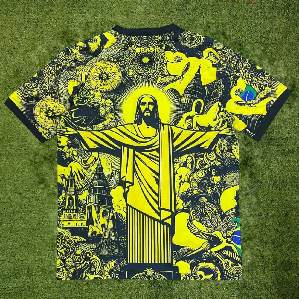 Brazil Jesus Yellow Special Edition Shirt Clothing