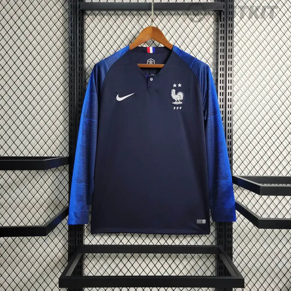 France 2018 Home Long-Sleeve Shirt Clothing