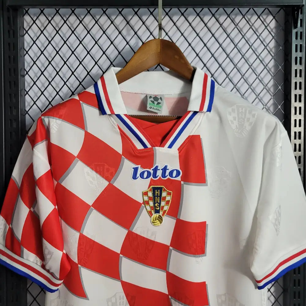 Retro 1998 Croatia Home Shirt Clothing