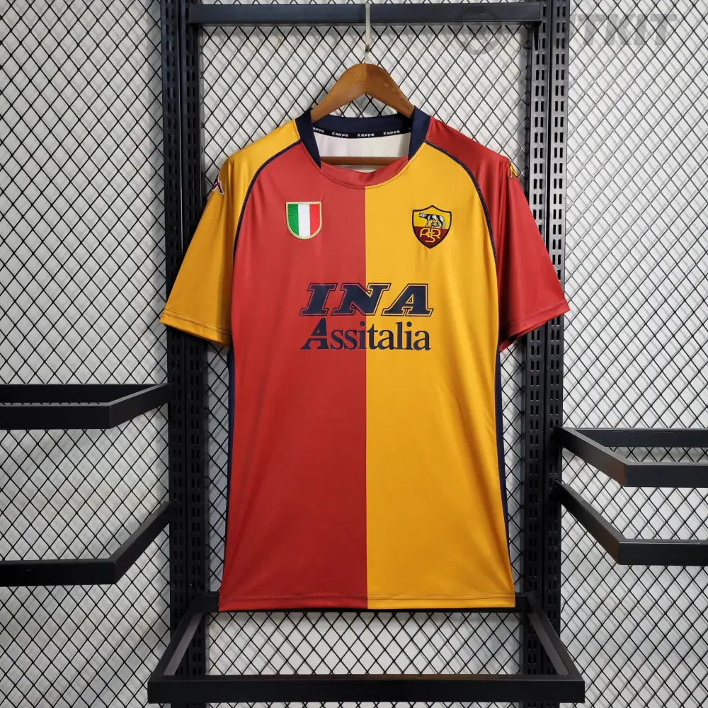Retro 2001/02 Roma Home Shirt Clothing