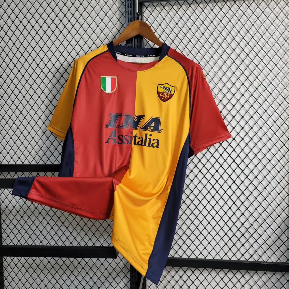 Retro 2001/02 Roma Home Shirt Clothing