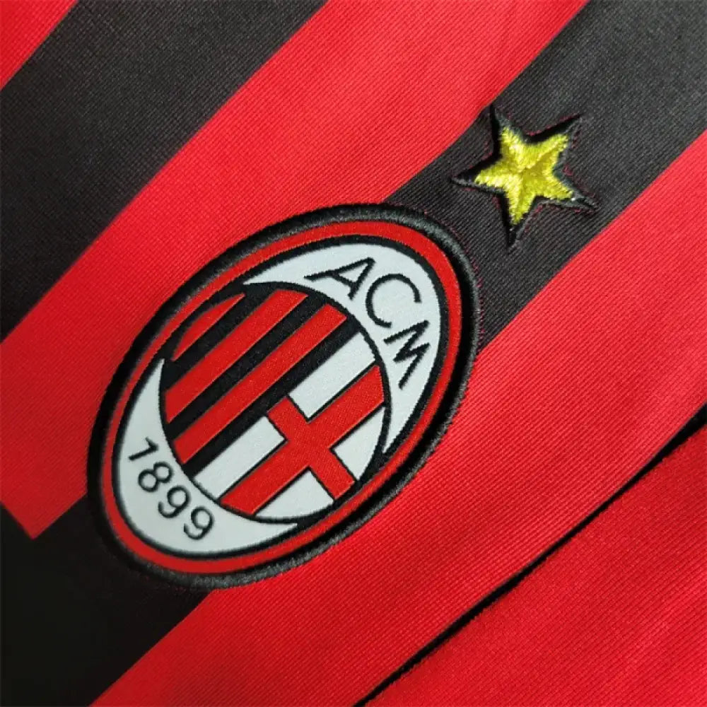 Retro 2007/08 Ac Milan Home Shirt Clothing