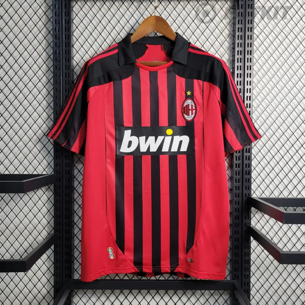 Retro 2007/08 Ac Milan Home Shirt Clothing