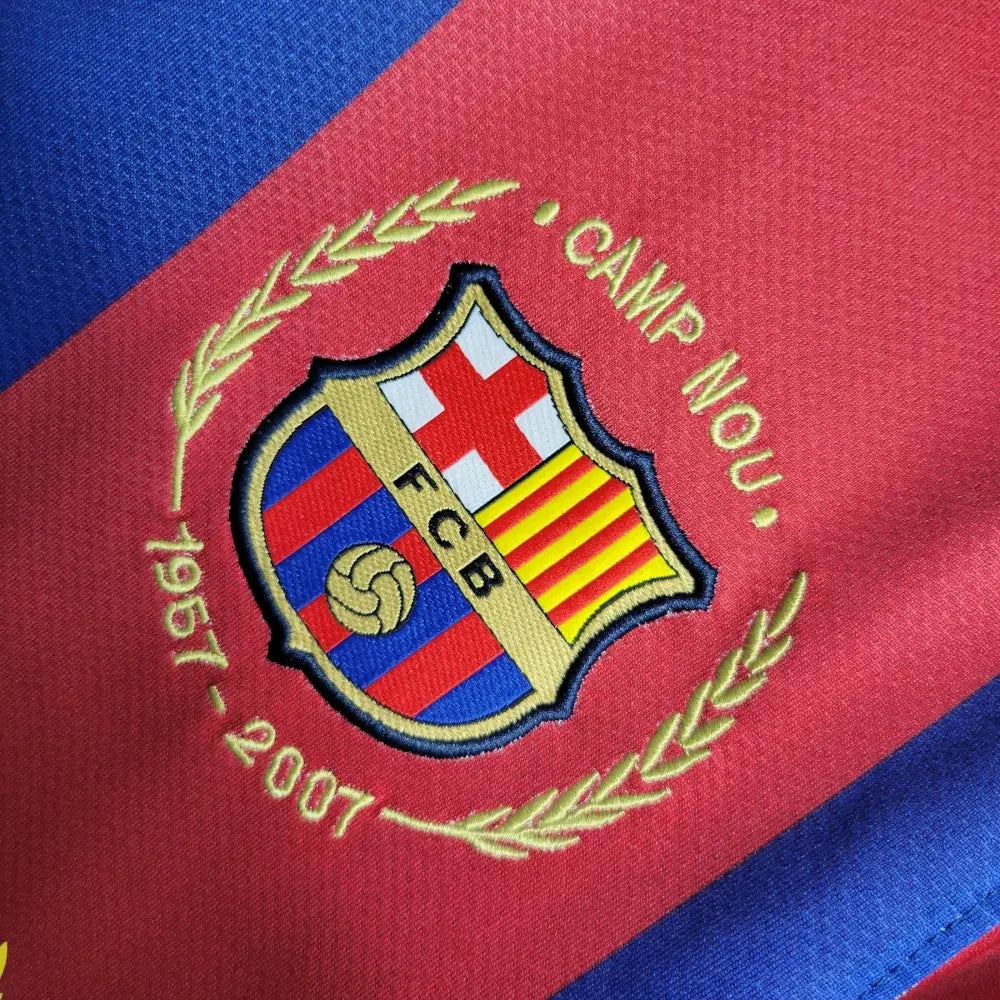 Retro 2007/08 Fc Barcelona Home Shirt Clothing