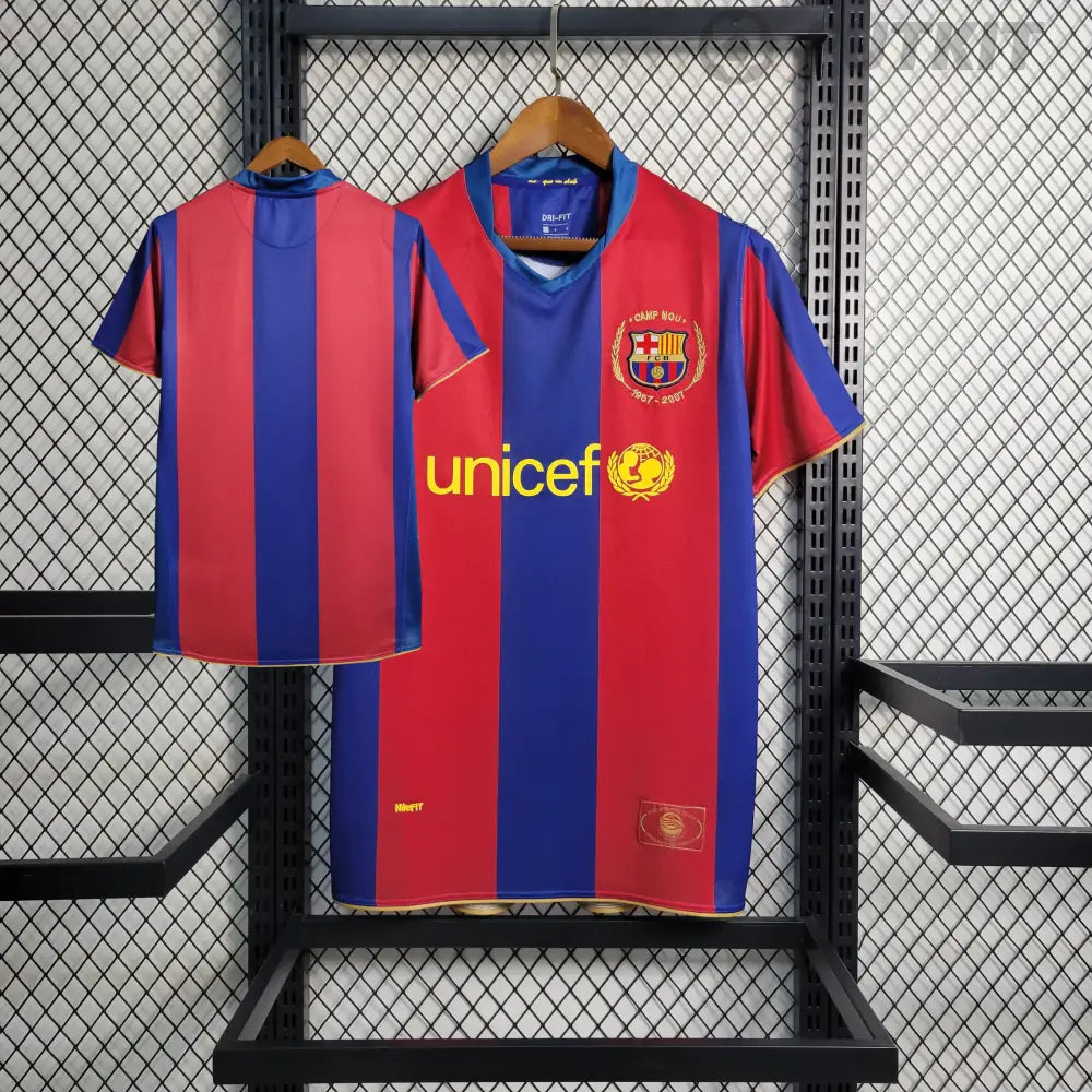 Retro 2007/08 Fc Barcelona Home Shirt Clothing