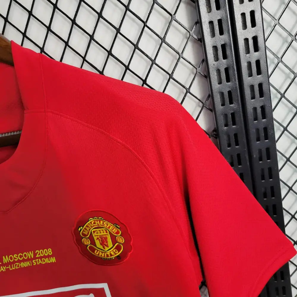Retro 2007/08 Manchester United Home Shirt Clothing