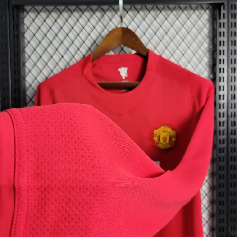 Retro 2007/08 Manchester United Home Shirt Long Sleeve Clothing