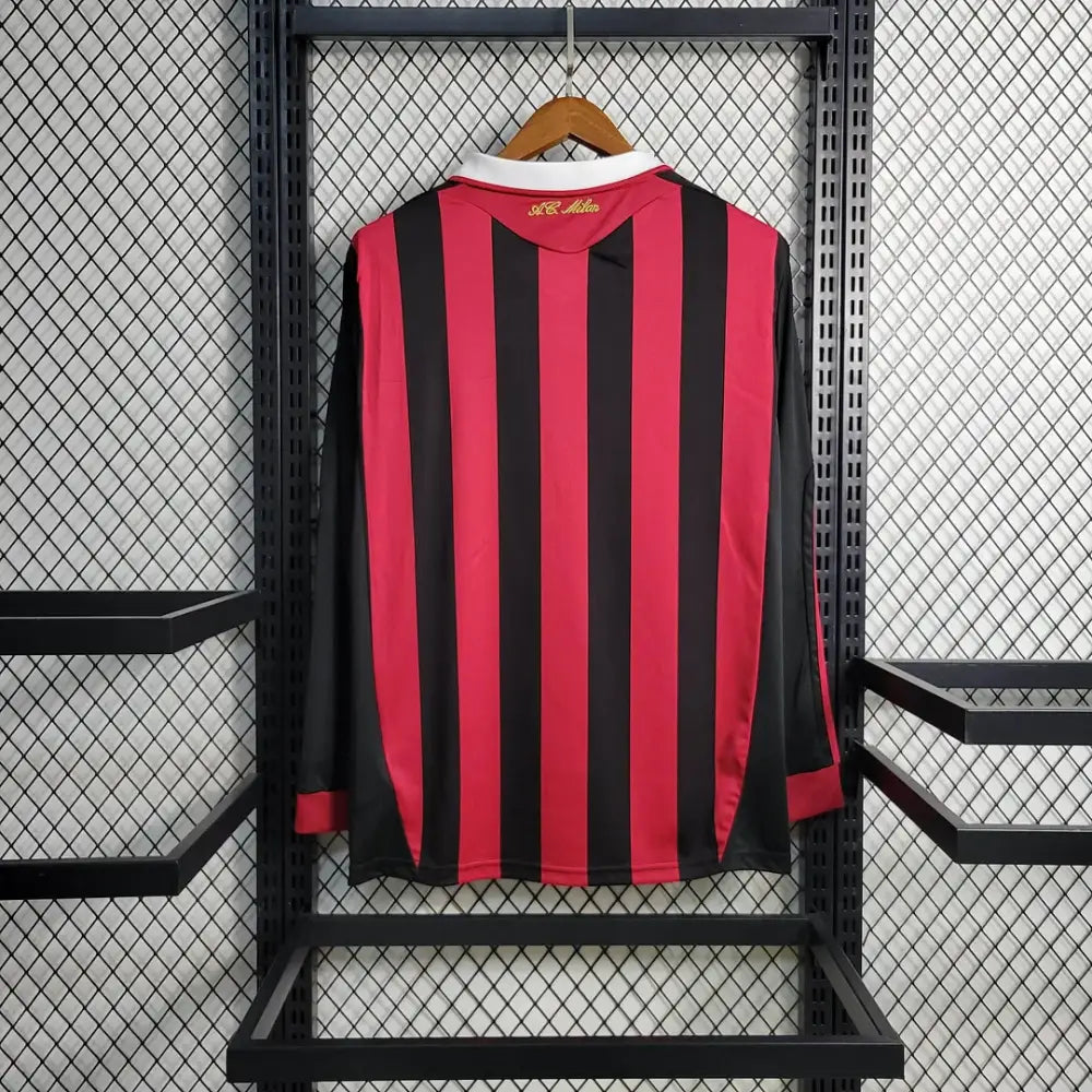 Retro 2011/12 Ac Milan Home Long Sleeve Shirt Clothing