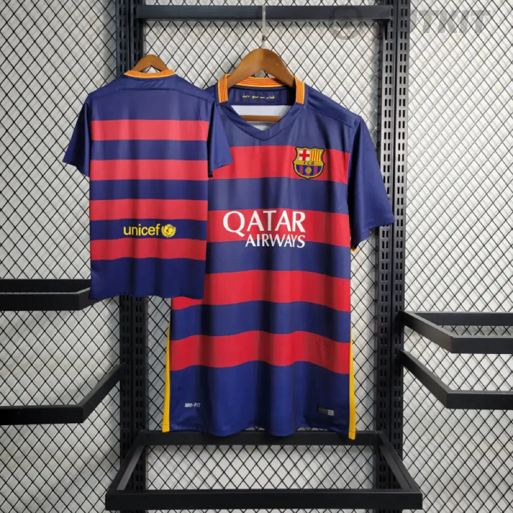 Retro 2015/16 Fc Barcelona Home Shirt Clothing
