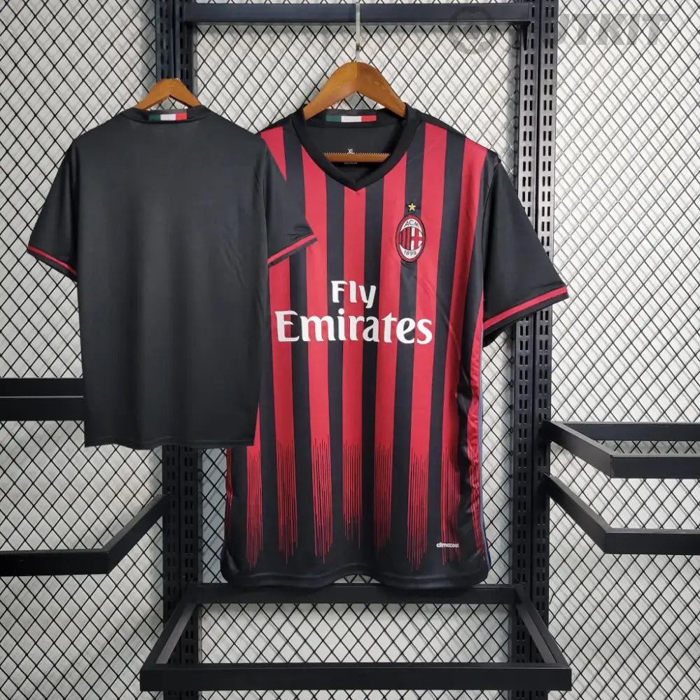 Retro 2016/17 Ac Milan Home Shirt Clothing