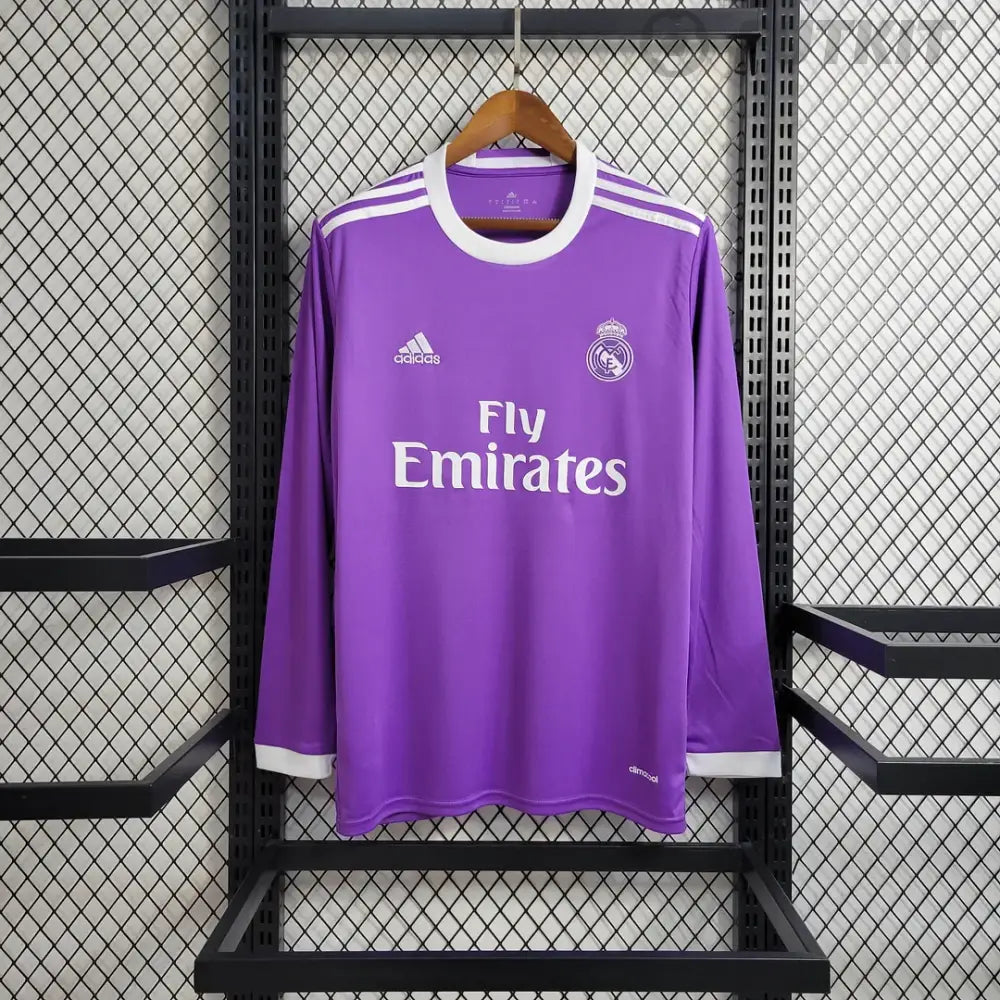 Retro 2016-2017 Real Madrid Away Shirt Long Sleeve Clothing