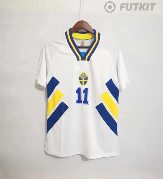 1994-1996 Sweden White Retro Shirt Clothing