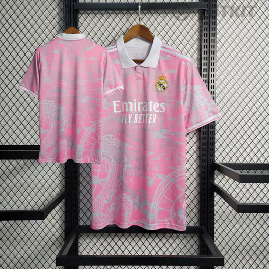 2023 Real Madrid Special Edition Pink Dragon Shirt Clothing