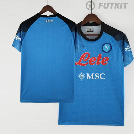 22/23 Napoli Home Blue Shirt Clothing