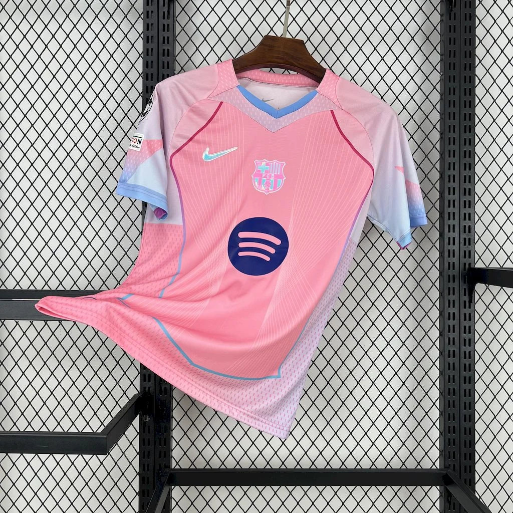 FC Barcelona ピンクブルー シャツ FC Barcelona ピンクブルー シャツ