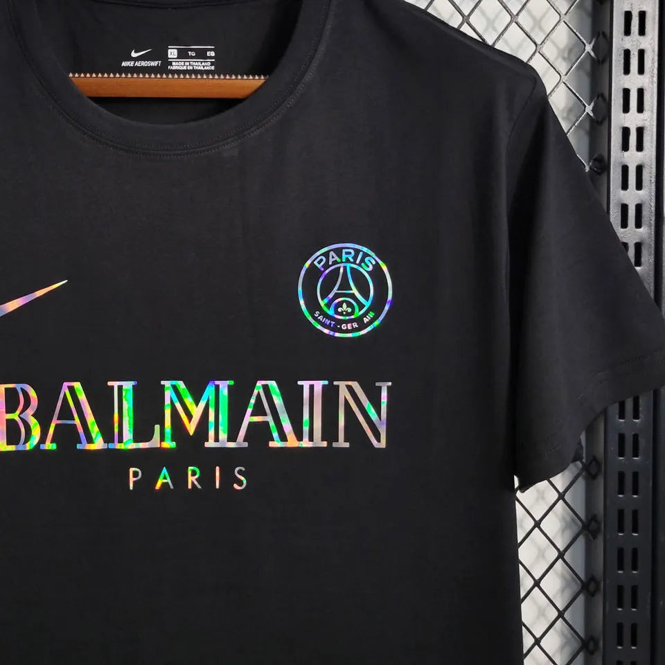 2023/24 PSG Reflective Special Edition Black Balmain Shirt – FUTKIT