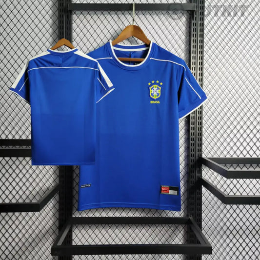 Brazil Away Retro Shirt 1998 Clothing
