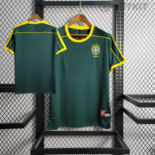Brazil Goalkeeper Retro Shirt 1998 Clothing
