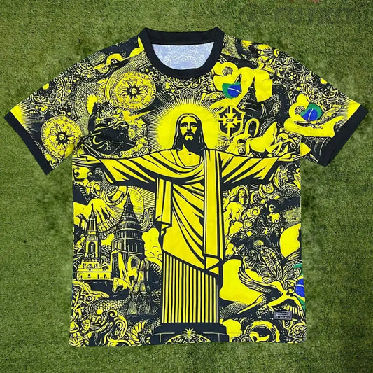Brazil Jesus Yellow Special Edition Shirt Clothing