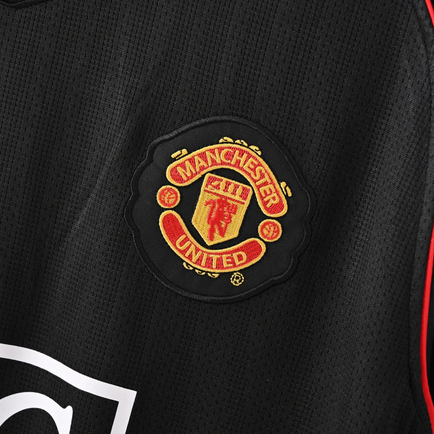 Retro 2007/08 Manchester United udebanetrøje med lange ærmer