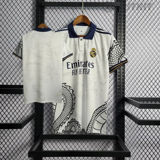 Real Madrid Chinese Dragon White Special Edition Shirt 2022/23 Clothing