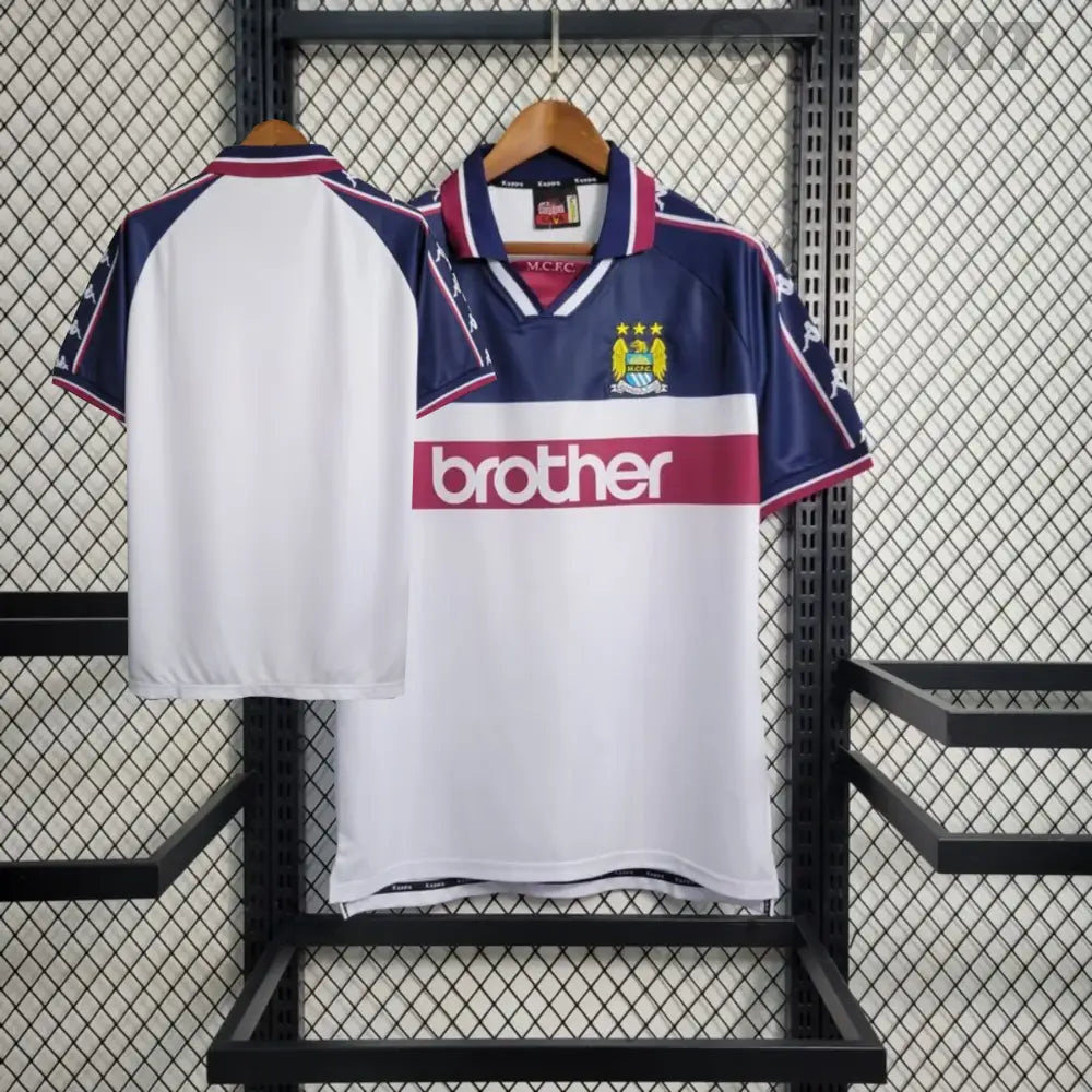 Retro 1997/98 Manchester City Away Shirt Clothing