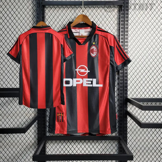 Retro 1998/99 Ac Milan Home Shirt Clothing