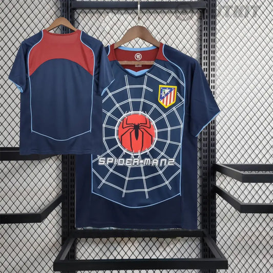 Retro 2004/05 Atletico Madrid Spider-Man 2 Away Special Edition Shirt Clothing