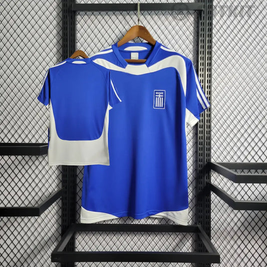 Retro 2004 Greece Home Shirt Clothing