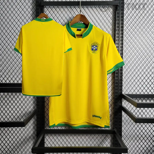 Retro 2006 Brazil Home Shirt Clothing