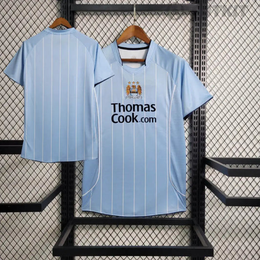 Retro 2007/08 Manchester City Home Shirt Clothing