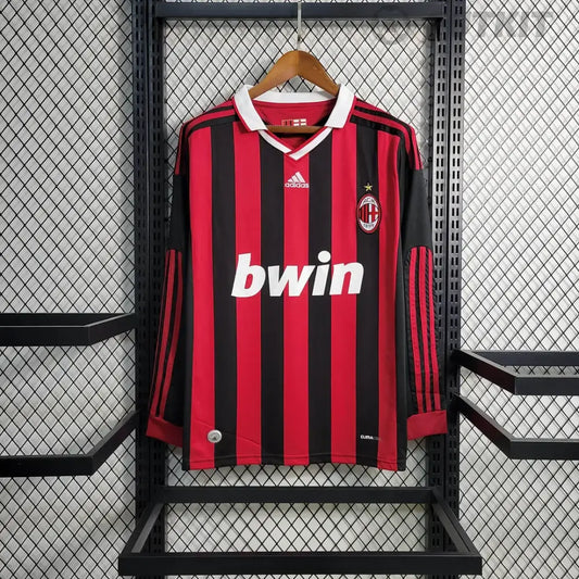 Retro 2011/12 Ac Milan Home Long Sleeve Shirt Clothing
