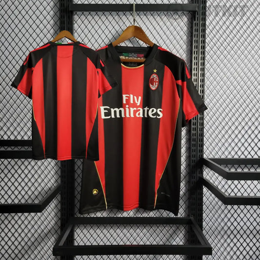 Retro 2010/11 Ac Milan Home Shirt Clothing