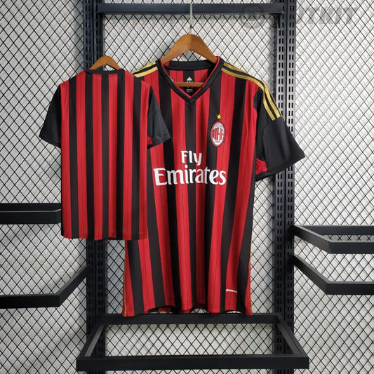 Retro 2013/14 Ac Milan Home Shirt Clothing