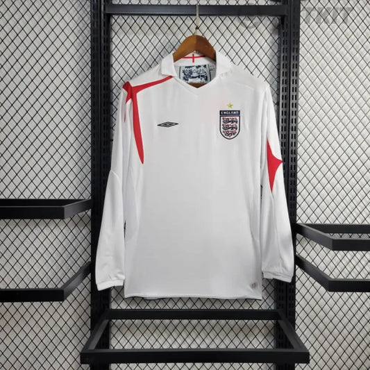 Retro England 2006 Home Long-Sleeve Shirt Clothing