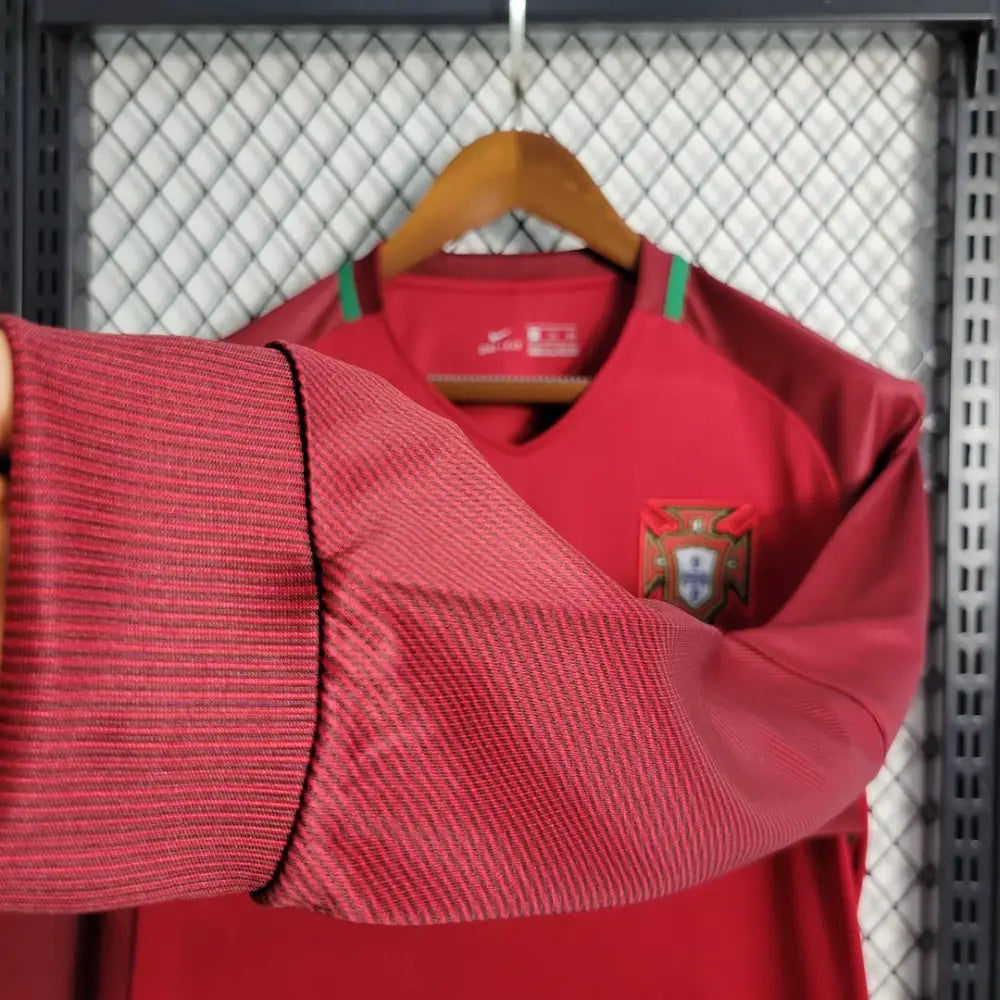 Retro Portugal Home Long-Sleeve Shirt 2016 Clothing