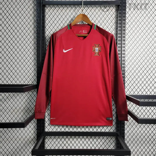 Retro Portugal Home Long-Sleeve Shirt 2016 Clothing