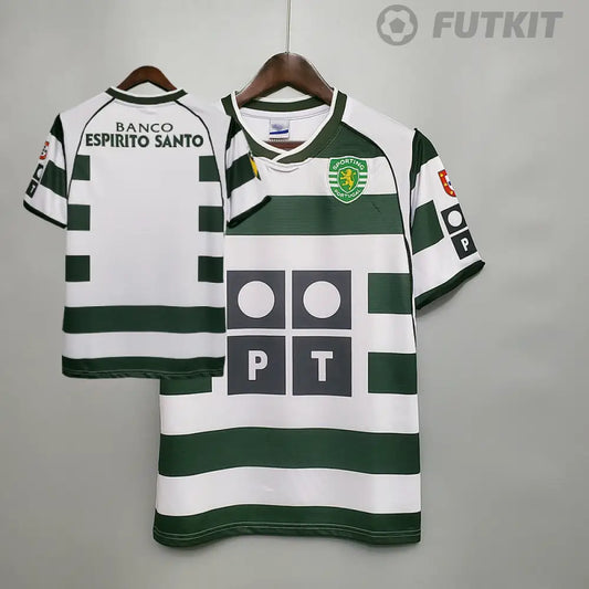 Retro Sporting Lisbon Home Shirt 01/03 Clothing